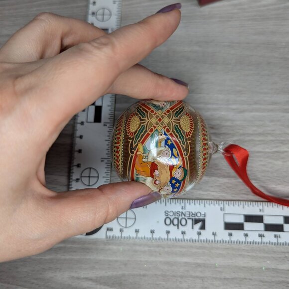 Hutschenreuther Kristall Kugel 2007 Glass Christmas Ornament Scotland Motif - Picture 11 of 11